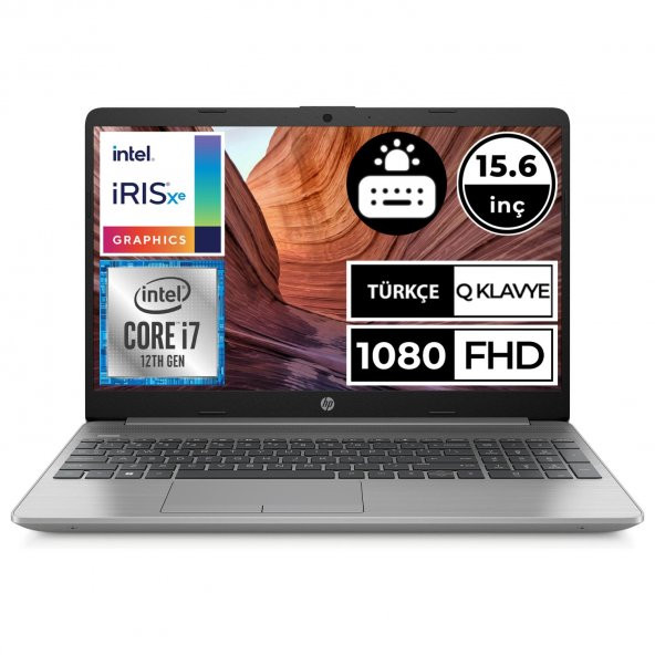 HP 250 G9 6Q8M8ES i7-1255U 8 GB 512 GB SSD 15.6" Free Dos FHD Dizüstü Bilgisayar