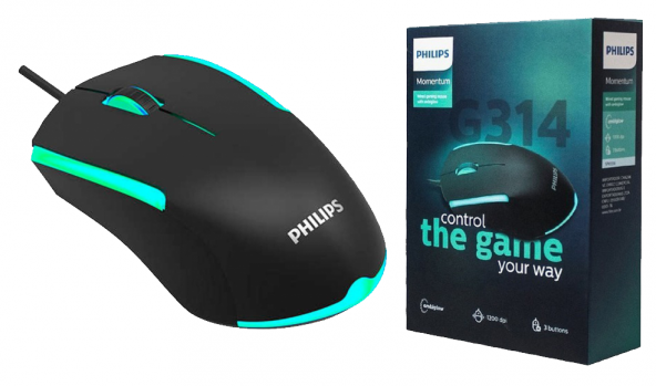 Philips G314 SPK9314 Kablolu Optik Oyuncu Mouse - 5