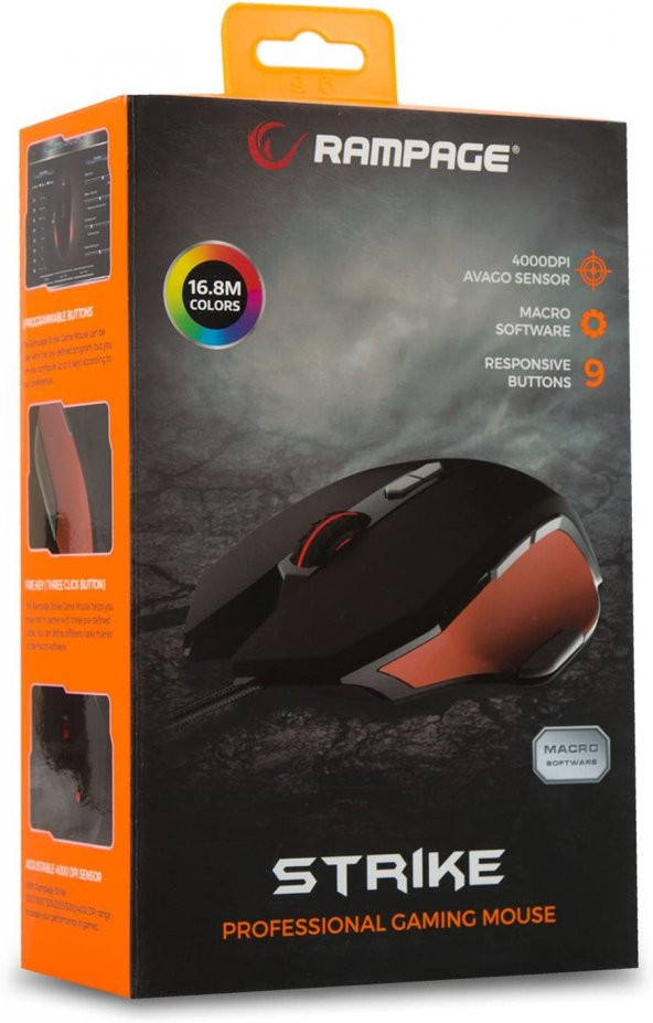 Everest Rampage Strike SMX-R14 Kablolu Oyuncu Mouse - 5