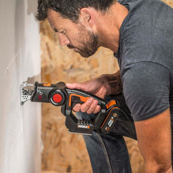 WORX WX550 20Volt 2.0Ah. Li-ion Profesyonel Dekupaj ve Tilki Kuyruğu Testere - 10