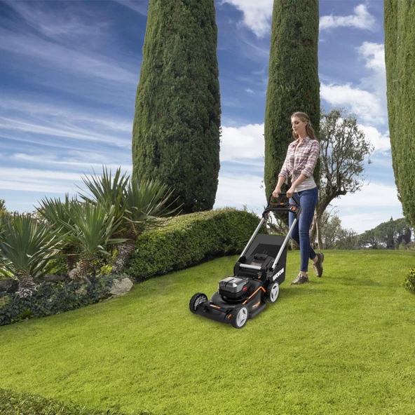 WORX WG749E 40Volt 4.0Ah. Li-ion 46CM Profesyonel Kömürsüz Şarjlı Çim Biçme - 9