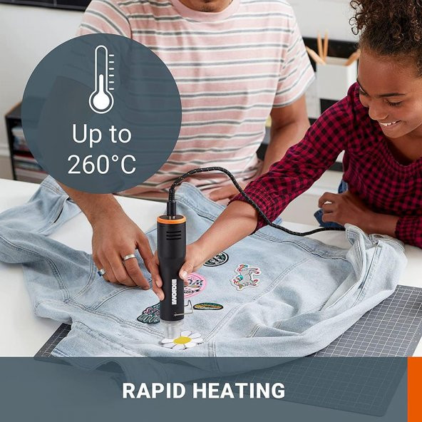 WORX WX743.9 MAKERX 20Volt Profesyonel Sıcak Hava Tabancası (Akü Dahil Değildir) - 10