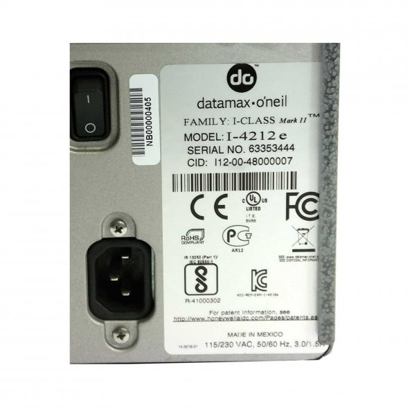 HONEYWELL DATAMAX I-4212e Seri + Usb + Ethernet 304 mm/sn 203 dpi Barkod Yazıcı - 6