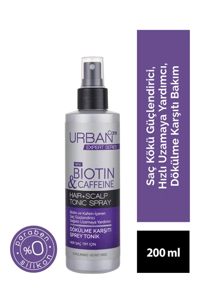 Urban Care Expert Biotin & Caffeine Saç Kökü Güçlendirici Tonik Sprey 200 ml