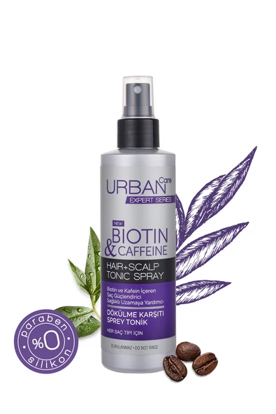 Urban Care Expert Biotin & Caffeine Saç Kökü Güçlendirici Tonik Sprey 200 ml - 3