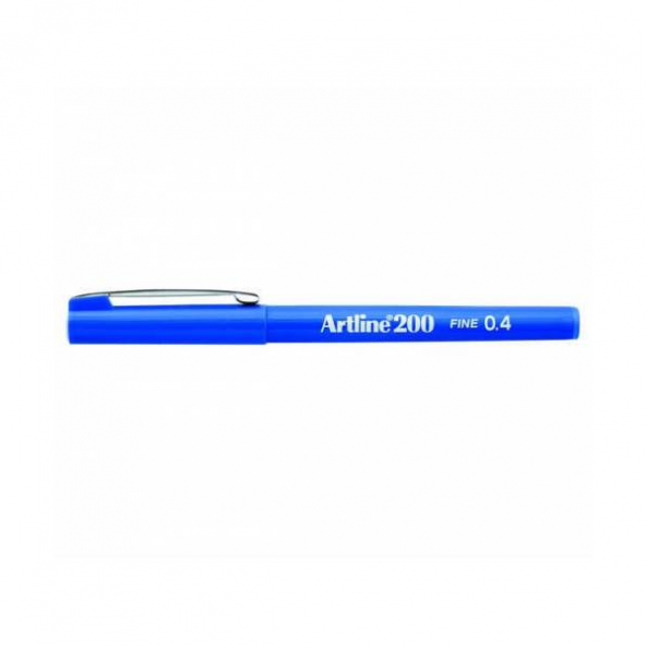 Artline Fineliner 0.4 MM Mavi EK-200N