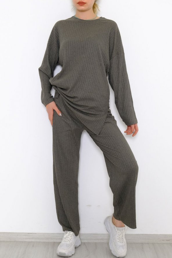 Uzun Kol Fitilli Takım Haki - 10147.1567. - 3