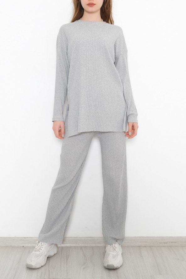 Uzun Kol Fitilli Takım Gri - 10147.1567. - 2