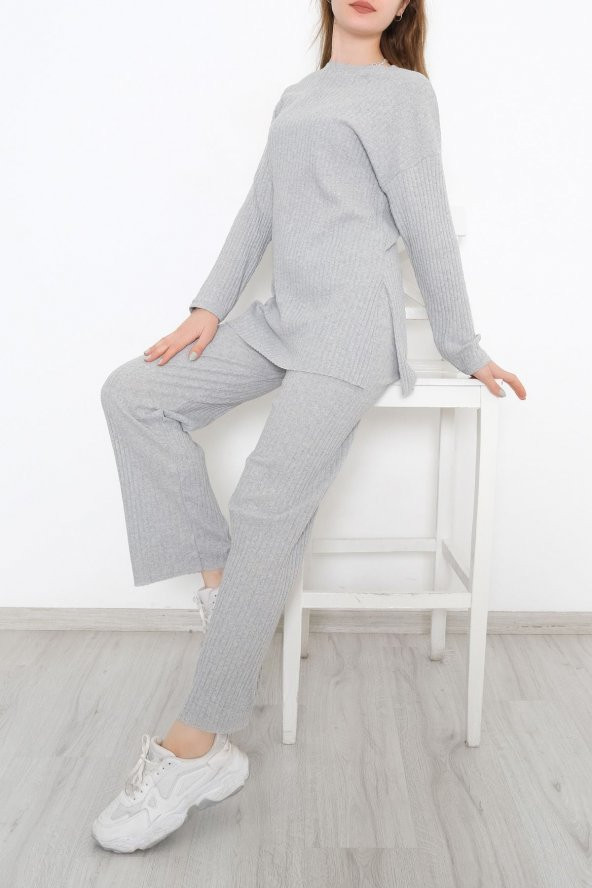 Uzun Kol Fitilli Takım Gri - 10147.1567. - 3