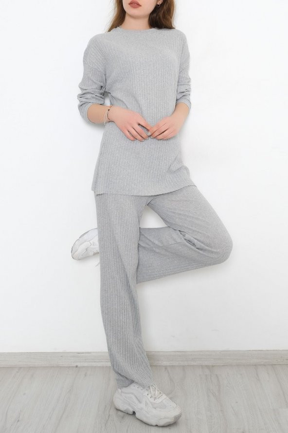 Uzun Kol Fitilli Takım Gri - 10147.1567. - 5