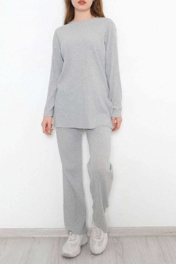 Uzun Kol Fitilli Takım Gri - 10147.1567. - 6