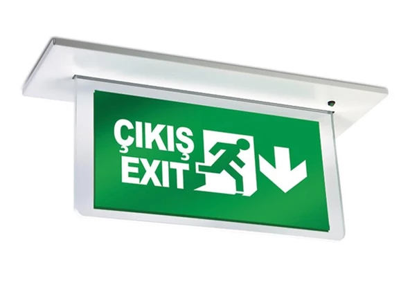 Arsel Orion AEB-24223-L Sıva Altı Acil Çıkış Yönlendirme Armatürü Şebekeden ve Kesintide 180 Dak. Yanan 8xF LED - 2