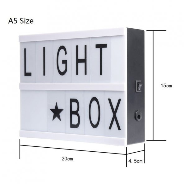 A5 Led Işıklı Yazı Panosu Lightbox - 3