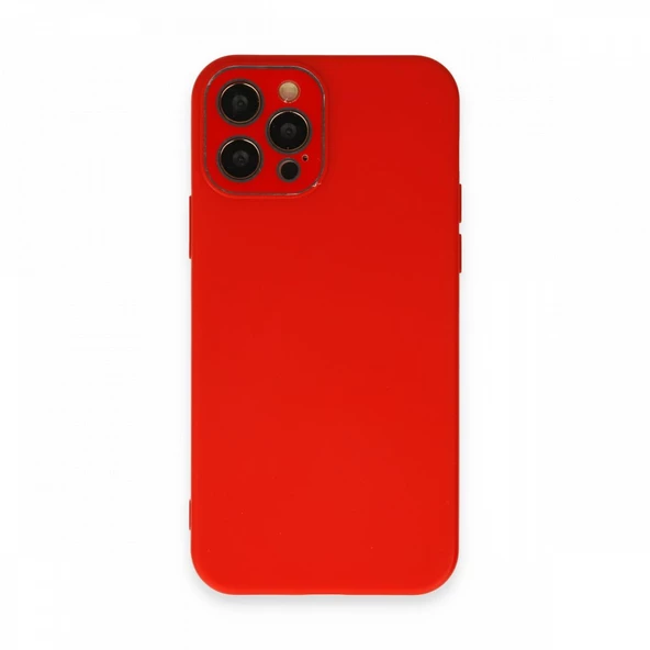 FitCase iPhone 12 Pro Max Glass Kamera Korumalı Lansman Silikon Kapak - 3