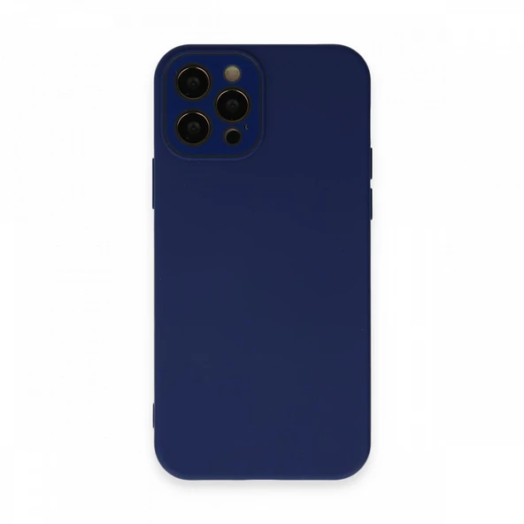 FitCase iPhone 12 Pro Max Glass Kamera Korumalı Lansman Silikon Kapak - 6