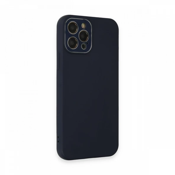 FitCase iPhone 12 Pro Max Glass Kamera Korumalı Lansman Silikon Kapak - 8