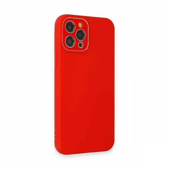 FitCase iPhone 12 Pro Max Glass Kamera Korumalı Lansman Silikon Kapak - 2