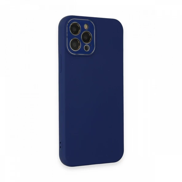 FitCase iPhone 12 Pro Max Glass Kamera Korumalı Lansman Silikon Kapak - 5