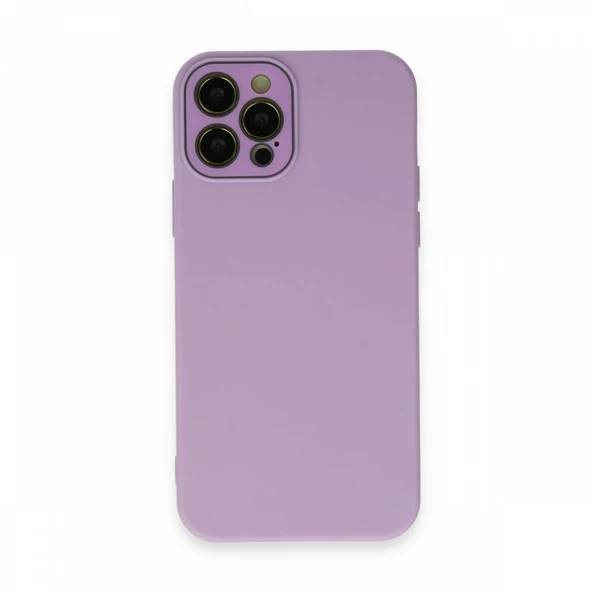 FitCase iPhone 12 Pro Max Glass Kamera Korumalı Lansman Silikon Kapak - 12