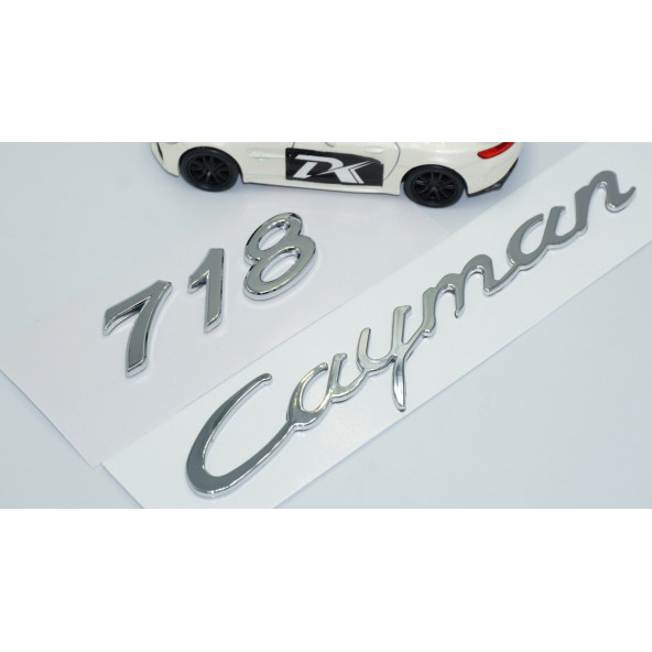 DK Tuning Porsche 718 Cayman Bagaj 3M 3D ABS Yazı Logo Amblem Seti - 5