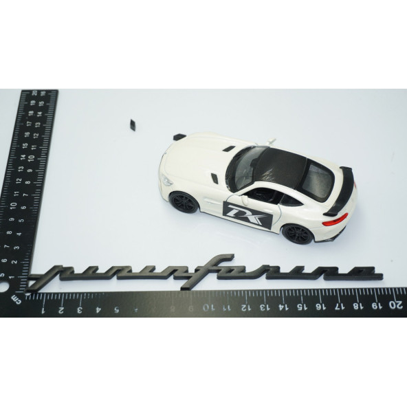 DK Tuning Maserati Pininfarina Çamurluk Yanı Siyah ABS Amblem Arma - 3