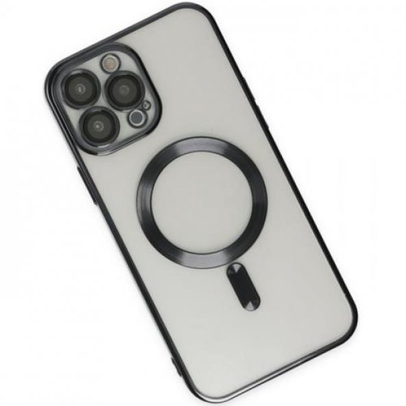 Coofbe Kamera Korumalı iPhone 14 Pro Max Magsafe Uyumlu Silikon Kılıf, Lazer Çerçeveli, Darbe Emici - 4