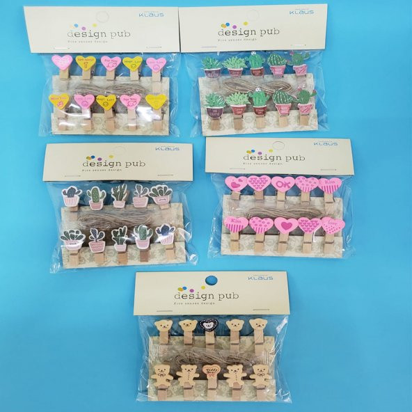 Figürlü İpli Notluk Mandal - Resim 2