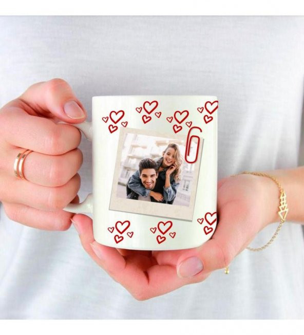 Kişiye Özel Foto ve İsim Baskılı Seni Seviyorum Sevgili Kupa HK2509 ürün görseli