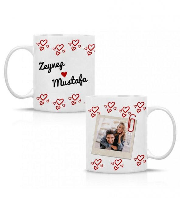 Kişiye Özel Foto ve İsim Baskılı Seni Seviyorum Sevgili Kupa HK2509 - Resim 3