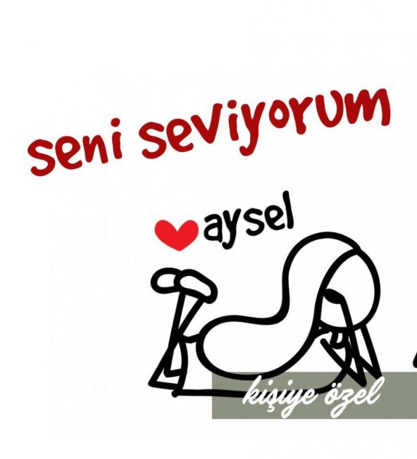 Kişiye Özel Seni Seviyorum Bitanem Baskılı Sevgili Çift Kupası HK2502 - Resim 3