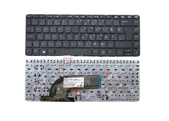 Hp ProBook 440 G1 640 G1 Notebook Klavyesi - Siyah - TR - 3