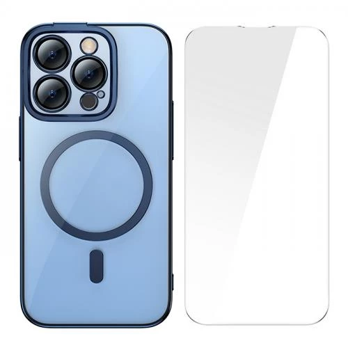 Baseus iPhone 14 Pro Max Ful Kaplama Kırılmaz Ekran Koruyucu ve Magsafe Kılıf, Air Armor Kılıf,Sararmaz - 5