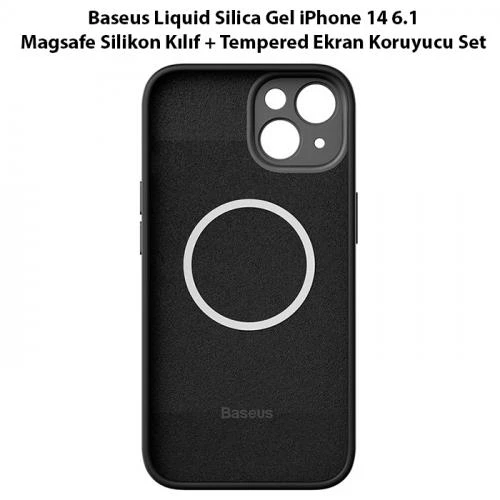 Baseus iPhone 14 6.1inch Kamera Korumalı Kılıf ve Ful Kaplama Ekran Koruyucu, Gizli Magsafeli Kılıf - 2