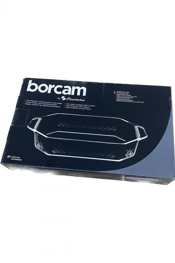 Paşabahçe premium borcam tepsi -2 li borcam fırın ve servis tepsisi 59974 - 3