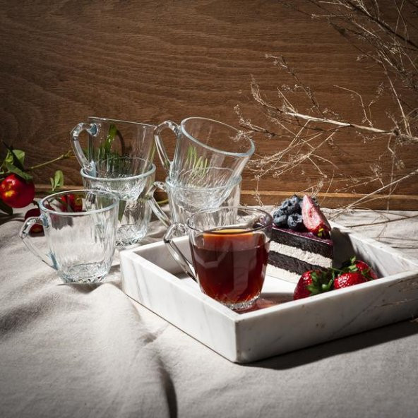 Paşabahçe 55733 Mercan 6lı Çay-Kahve Kupası 160 cc - 1