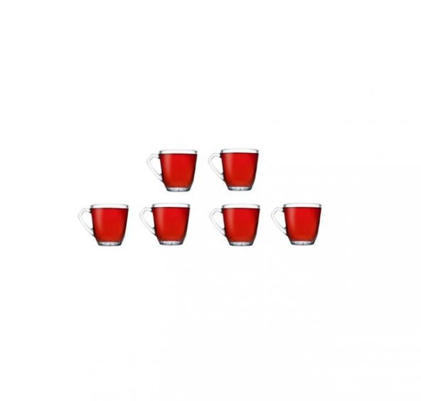Paşabahçe 55733 Mercan 6lı Çay-Kahve Kupası 160 cc - 2