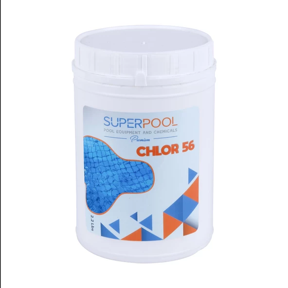 SPP Superpool Superchlor 56 Toz Klor 56 GR 1 KG Premium Havuz Kimyasalı