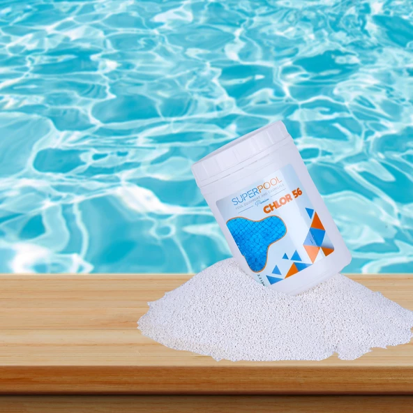 SPP Superpool Superchlor 56 Toz Klor 56 GR 1 KG Premium Havuz Kimyasalı - 4