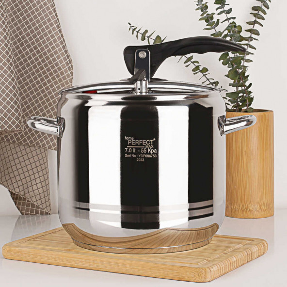 Home Perfect 7 Litre Klasik Çelik Düdüklü Tencere