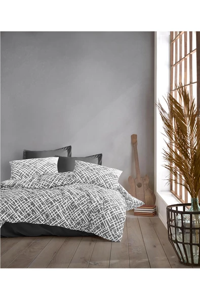Luan Pamuklu Nevresim Takımı Çift Kişilik (4 Parça) Nevresim Seti - 10
