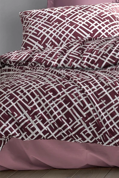 Luan Pamuklu Nevresim Takımı Çift Kişilik (4 Parça) Nevresim Seti - 3