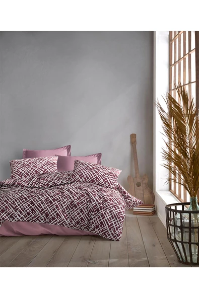 Luan Pamuklu Nevresim Takımı Çift Kişilik (4 Parça) Nevresim Seti - 5