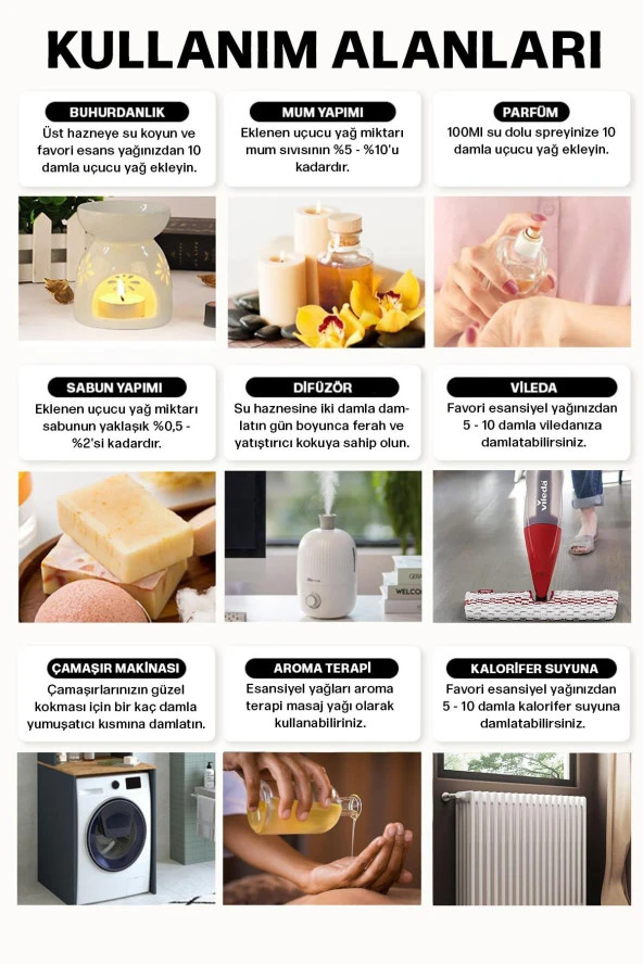 Kestane Kokusu Saf Esansiyel Uçucu Yağ Buhurdanlık Yağı Difüzör Esansı Aromaterapi Ortam Koku 10ml - Resim 2