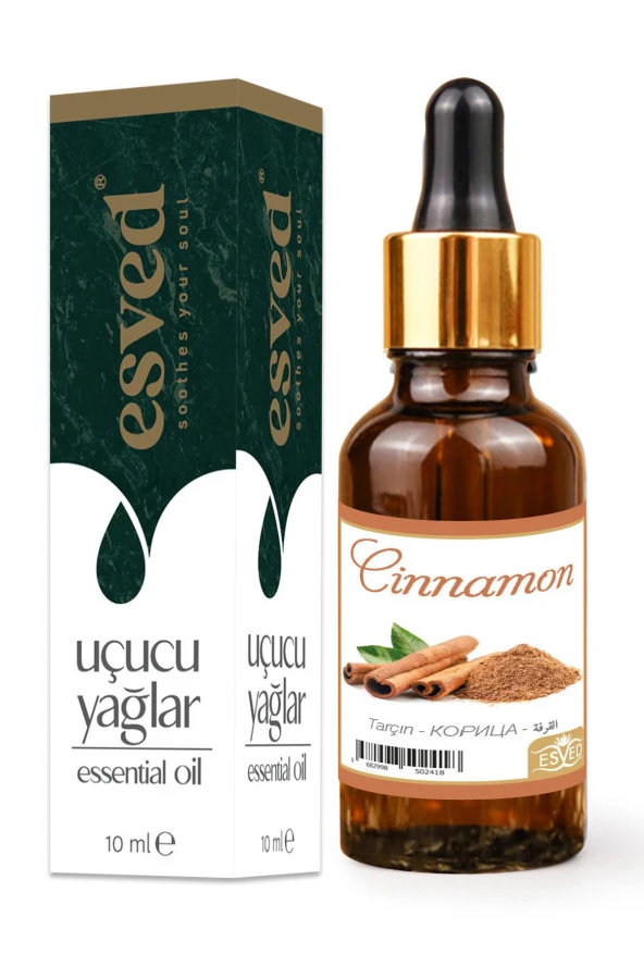 Tarçın Kokusu Saf Esansiyel Uçucu Yağ Buhurdanlık Yağı Difüzör Esansı Aromaterapi Ortam Koku 10ml ürün görseli