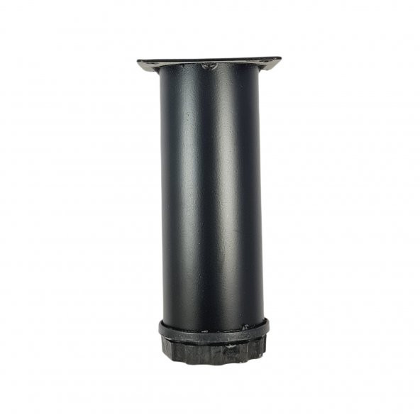 40 LIK 8 CM SİYAH METAL YUVARLAK AYAK ( 4 ADET ) - 2