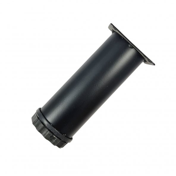 40 LIK 8 CM SİYAH METAL YUVARLAK AYAK ( 4 ADET ) - 3