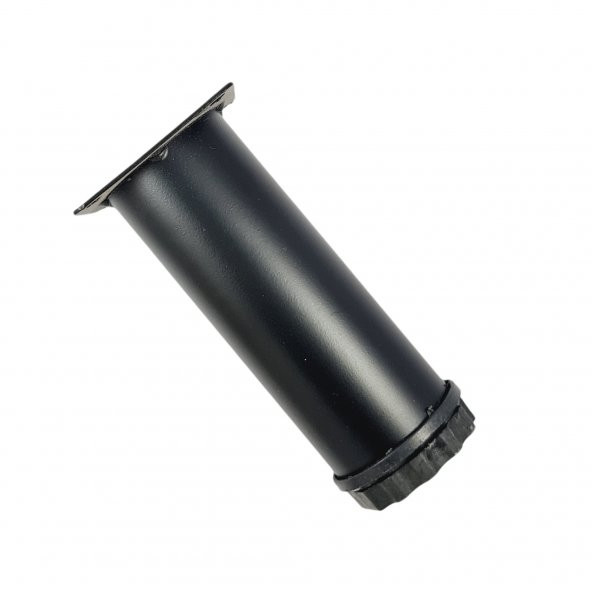 40 LIK 8 CM SİYAH METAL YUVARLAK AYAK ( 4 ADET ) - 4