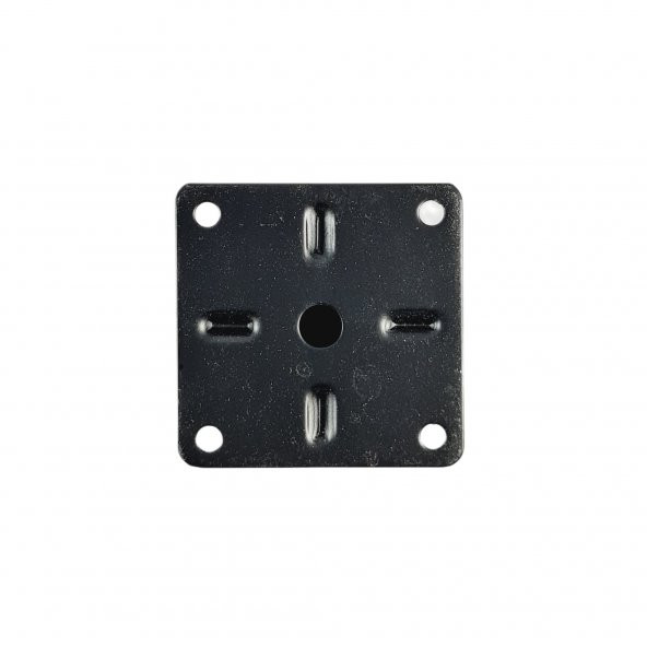 40 LIK 8 CM SİYAH METAL YUVARLAK AYAK ( 4 ADET ) - 5