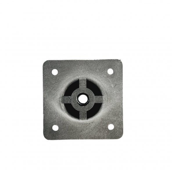 40 LIK 8 CM MAT KROM PLASTİK YUVARLAK AYAK ( 4 ADET ) - 3