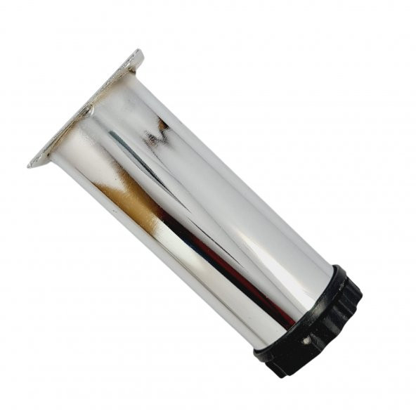 40 LIK 20 CM PARLAK KROM METAL YUVARLAK AYAK ( 4 ADET) - 3